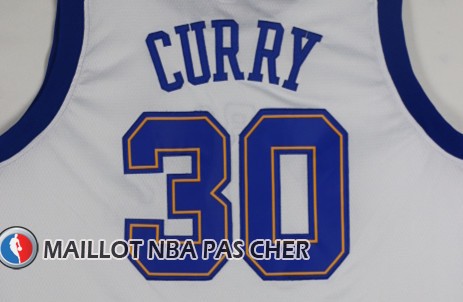 Maillot Authentique Golden State Warriors Curry 2017-18 30 Blanc